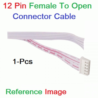 Picture of F-O 12Pin Female To Open 12 Pin 2.54mm Pitch JST XH Connector 27cm Wire With Cable For Electronics Engineering Projects Audio Video Sound Cables DIY