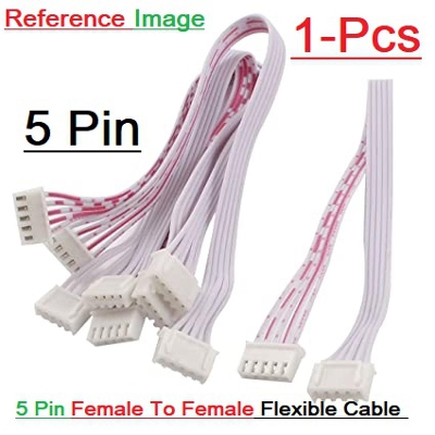 Picture of F-F 5Pin Female To Female 5 Pin Flexible 2.54mm Pitch JST XH Connector 27cm Wire With Cables For Electronics Engineering Projects Audio Video Sound Cable DIY