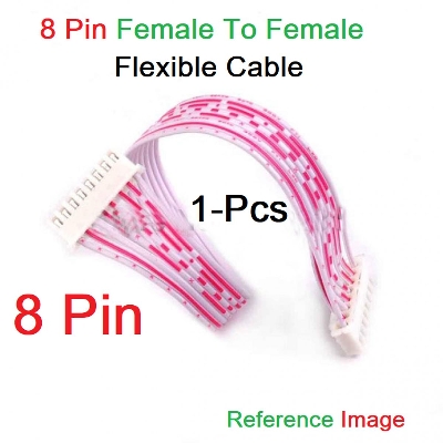 Picture of F-F 8Pin Female To Female 8 Pin Flexible 2.54mm Pitch JST XH Connector 27cm Wire With Cables For Electronics Engineering Projects Audio Video Sound Cables DIY