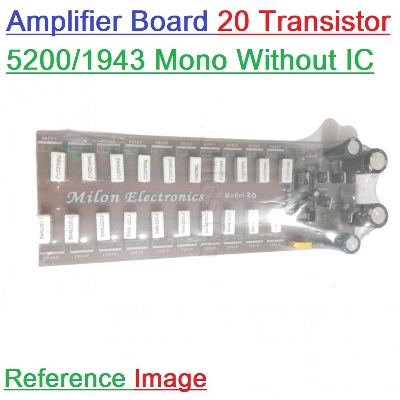 Picture of 20 Transistors Amplifier Circuit Board For 5200 & 1943 IC Mono Amplifiers Board 20 Transistor IC Not Included In This Board Home Entertainment & Amplifiers