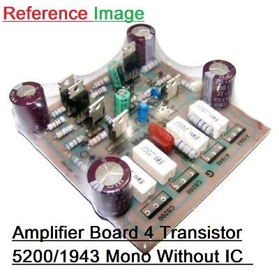 Picture of 4 Transistors Amplifier Circuit Board For 5200 & 1943 IC Mono Amplifiers Board 4 Transistor IC Not Included In This Board Home Entertainment & Amplifiers