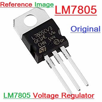 Picture of 2Pcs- A Class LM7805 L7805CV L7805 7805 5V 1.5A Voltage Regulator IC 3 Pin TO-220 Package Fixed 5V Positive Voltage Regulator IC Electrical Circuitry & Parts
