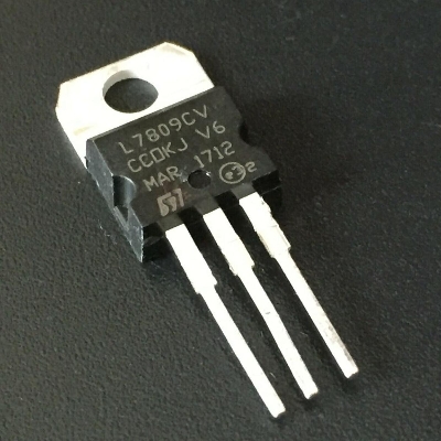 Picture of 2Pcs-A CLASS LM7809 Voltage Regulator IC L7809CV LM7809 IC 9V 1.5A  3 Pin TO-220 Fixed 9V 7809 Voltage Regulator IC LM7809 Transistor IC