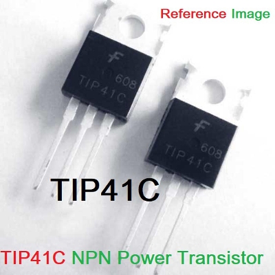 Picture of 2Pcs- CHINESE TIP41C Transistor TIP41 Transistor TIP41C IC TIP41C MOSFET NPN Transistor 100V 6A 65W 3 Pin Leads TO-220 Transistor IC