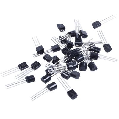 Picture of 25Pcs- BC557B BC557 BC-557BC 557 45V 100mA PNP 3 Pin Leads General Purpose Transistors BC 557 PNP 3 Pin TO-92 Package Bipolar Low Power Transistor