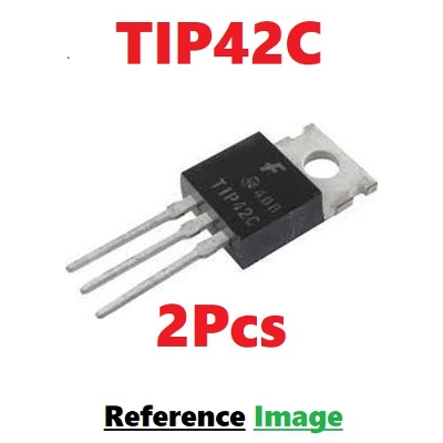 Picture of 2Pcs- CHINESE TIP42C Transistor TIP42 Transistor TIP42C IC PNP 100V 6A 65W Transistor TO-220 Package 3 Pin Leads 