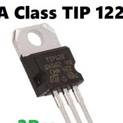 Picture of A CLASS TIP122 Transistor TIP122 Transistor NPN TIP-122 Transistor 100V 5A 65W Transistor TO-220 3 pin Leads Transistor