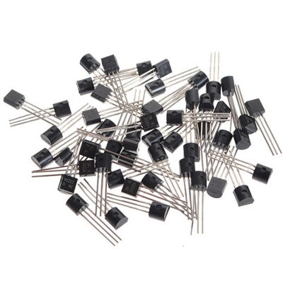 Picture of 25Pcs- 2N2222A 2N2222 2N 2222 NPN 50V 0.8A 0.5W Power 3 Pin Leads General Purpose Transistor BJT Switching Transistor TO-92 Package 3Pin
