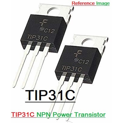Picture of 2Pcs- TIP31C Transistor TIP31 Transistor TIP31C IC TIP31C MOSFET NPN Transistor 100V 3A 40W 3 Pin Leads TO-220 Transistor IC