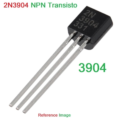 Picture of 10Pcs- 3904 Transistor 2N3904 Transistor 2N-3904 40V 0.2A 1.5W 3 Pin Leads NPN General Purpose Transistor NPN Transistor TO-92 Package