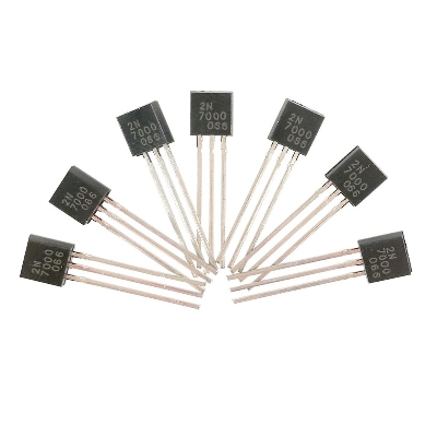Picture of 5Pcs- 7000 Transistor 2N7000 Transistor 2N7000 MOSFET 60V 200mA N-Channel Transistor MOSFET TO-92 Package 3 Pin Leads
