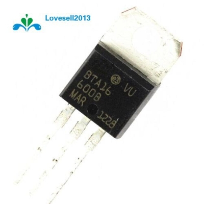 Picture of A CLASS BTA16 BTA16-600B 16A 600V TRIAC Thysitor 3 Pin Leads Bidirectional SCR Transistor THT Package TO-220 Transistors