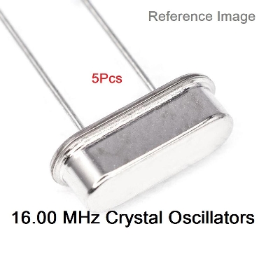 Picture of 5Pcs- 16MHz Crystal Oscillators 16MHz Mini Passive Resonator 16MHz Inline Feet Passive Components Crystal Electronics Circuitry & Parts