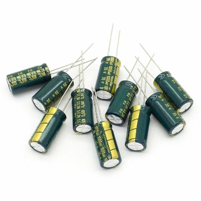 Picture of 5Pcs- 1000uF 35V RADIAL Electrolytic Capacitor 1000uF 35V Radial Polarized Aluminum Electrolytic Capacitors 2 Pin Leads Connections Leg