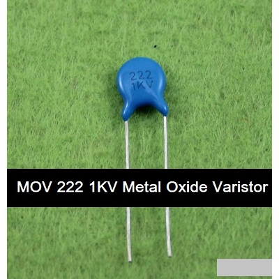 Picture of 10Pcs- 1KV 222 MOV 222 1KV Metal Oxide Varistor 2200pF 2.2nF ZOV 2 Pin Leads Terminals Connections Leg