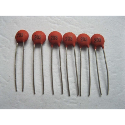 Picture of 25Pcs-Ceramic Capacitor 203 20nF 50v Electrical Circuitry & Parts