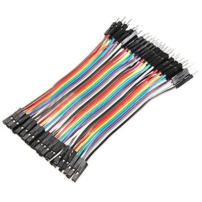 Picture of M-F 40Pcs Set Jumper Wires MALE To FEMALE Ribbon Set Connecting Wire 40Pcs Male to Female Jumper Wires Cables 20cm Breadboard Friendly Projects Prototyping DIY