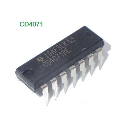 Picture of 2Pcs- CD4071BE CD4071 CD-4071 4071 DIP-14 Pin Leads Package Quad Dual-Input OR Gate IC Breadboard Friendly IC