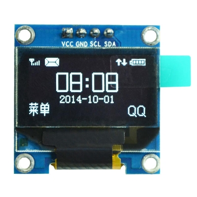 Picture of 0.96 INCH OLED LCD Display 0.96" Inches DC 3-5V 4 Pin Connections Leads For Cables 12864 128x64 Pixel LCD Display Module IIC I2C Interface Communicate Module - Multi Plug