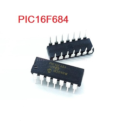Picture of PIC16F684 PIC-16F684 PIC 16F684 Microcontrollers IC MCU DIP-14 14 Pin Leads Dual In Line Package Chip