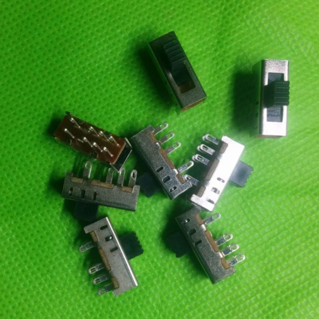 Picture of 5Pcs- Slide Switch 8 Pin 3 Position Switches