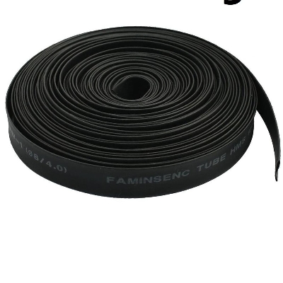 Picture of 1-Gauge 8mm BLACK Heat Shrink Tube 8mm Heatshrink Tubing Shrinkable Wrap Wire Cables Sleeve Set Heat Shrink Φ8mm Wire DIY Cables Connector Repair