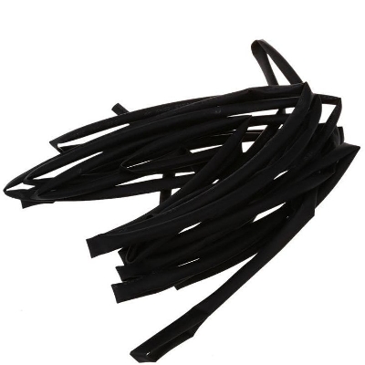 Picture of 2 Gauge- 3mm BLACK Heat Shrink Tube 3mm Heatshrink Tubing Shrinkable Wrap Wire Cables Sleeve Set Heat Shrink Φ3mm Wire DIY Cables Connector Repair