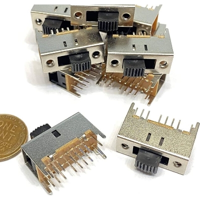Picture of 3Pcs- Slide Switch 16 Pin 3 Position Steel Body