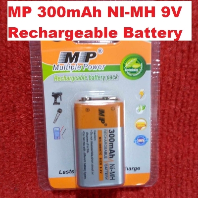Picture of MP300mAh Battery NI-MH 9V Battery Rechargeable Battery 9V Rechargeable Battery 6F22 9V Battery Rechargeable 450mAh Rechargeable Battery For Multimeter Battery