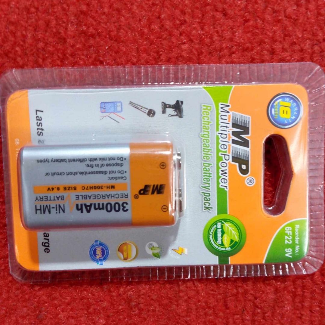 Picture of MP300mAh Battery NI-MH 9V Battery Rechargeable Battery 9V Rechargeable Battery 6F22 9V Battery Rechargeable 450mAh Rechargeable Battery For Multimeter Battery
