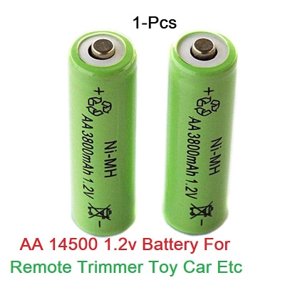 Picture of 1.2V BETTER Quality 1.2V Remote Trimmer Battery AA Ni-MH 1.2V Rechargeable 14500 AA Battery For Solar Light Remote MP3 Player Razor LED Lights Trimmer  - solar battery