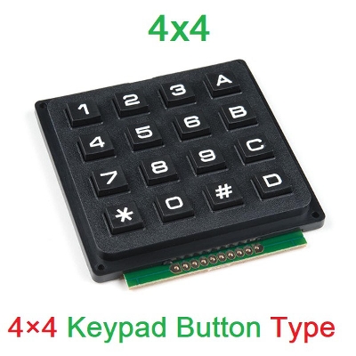 Picture of KEYPAD TELE-PHONE Style 4x4 16 Button Membrane Switches Matrix Array Keyboard Keypad Module Plastic Keys Switch For Arduino 