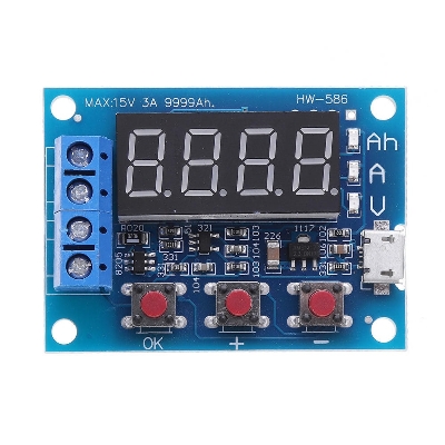 Picture of HW586 HW-586 1.2V 12V 18650 Li-ion Lithium Battery Capacity Tester Resistance Leads Batteries Capacity Meter Discharge Tester Analyzer