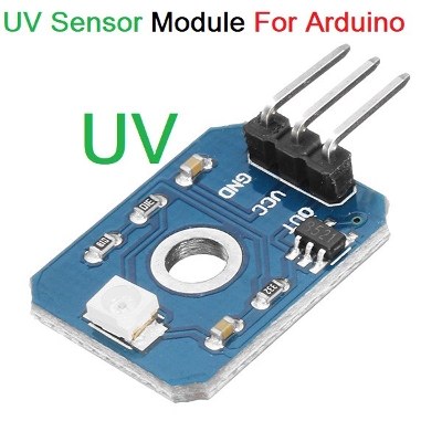 Picture of UV Sensor Module UV Detection Module DC 3.3V 5V 3 Pin Leads For Cables UV Detection Sensors Module For Arduino 