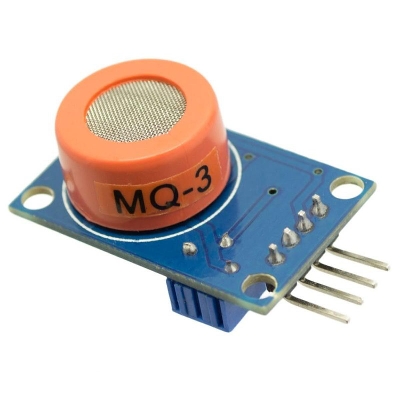 Picture of MQ-3 MQ3 Sensor With 4 Pin Leads Cables Header