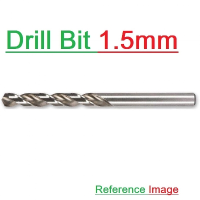 Picture of 1.5mm Drill Bit 1.5mm HSS Twist Drill Bits 1.5mm High Speed Stainless Steel Drill Bits With 1.5mm Shank For Drill Machine Chuck Tool Sets