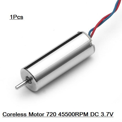 Picture of 720 Motor 720 48000RPM DC 3.7V 7x20mm Magnetic Micro Motor High Speed With 2 Wire Cables For 55mm Fan DIY