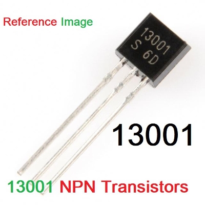 Picture of 5Pcs- MJE13001 E13001 13001 Transistor NPN 600V 0.2A Power Transistor NPN Plastic Encapsulate Triode Transistor TO-92 Package 3 Pin Leads 