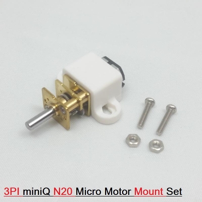 Picture of 20mm N20 Micro Motor Mount Set 3PI miniQ N20 Plastic Micro Motor Mount Set Adapters DC Gear Motor Mounting Plastic Bracket Toy Car Vehicle 