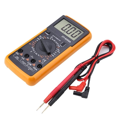 Picture of DT9205A 9205A Digital Multimeter DT9205A Voltage Ampere Ohm Meter Test Probe Extra Large Screen LCD Display Full Range Protection With Auto Power Off