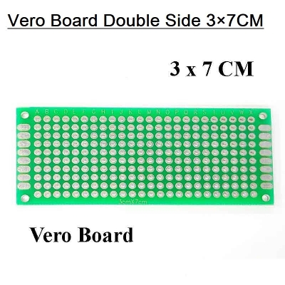 Picture of 3x7cm Dot Veroboard DOUBLE Side Dotted 3x7cm Glass Fiber Stripboard PCB Printed Circuit Board Project Board For Prototyping Weld Soldering Arduino DIY