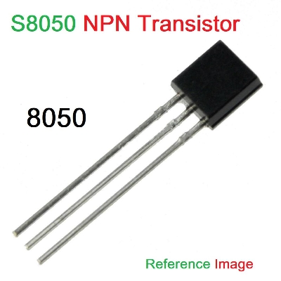 Picture of 10Pcs- S8050 S-8050 8050 NPN 40V 500mA Low Power Transistor Bipolar Junctions Transistor BJT General Purpose Transistor TO-92 Package 3Pin Leads Silicon NPN Transistor