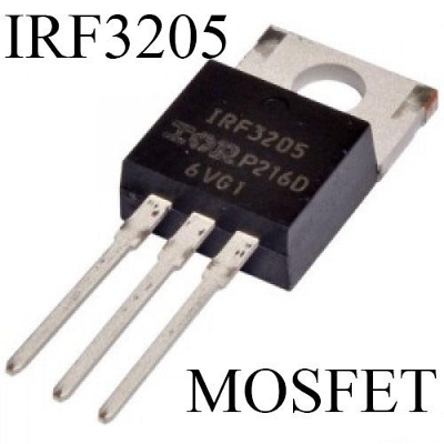 Picture of A CLASS 3205 IRF3205PBF IRF3205 IRF 55V 110A 200W TO-220 N-Channel Power MOSFET 3 Pin IC Power Transistor Field Effect MOSFET 3 Pin Leads