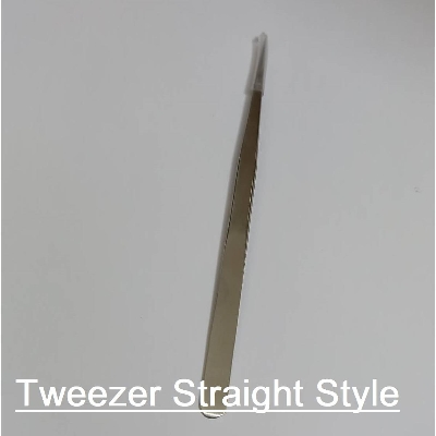 Picture of Tweezer Straight Style Precision Grade Polished Tweezer Thin Straight 110mm Length Stainless Steel Tweezers Hand Tools