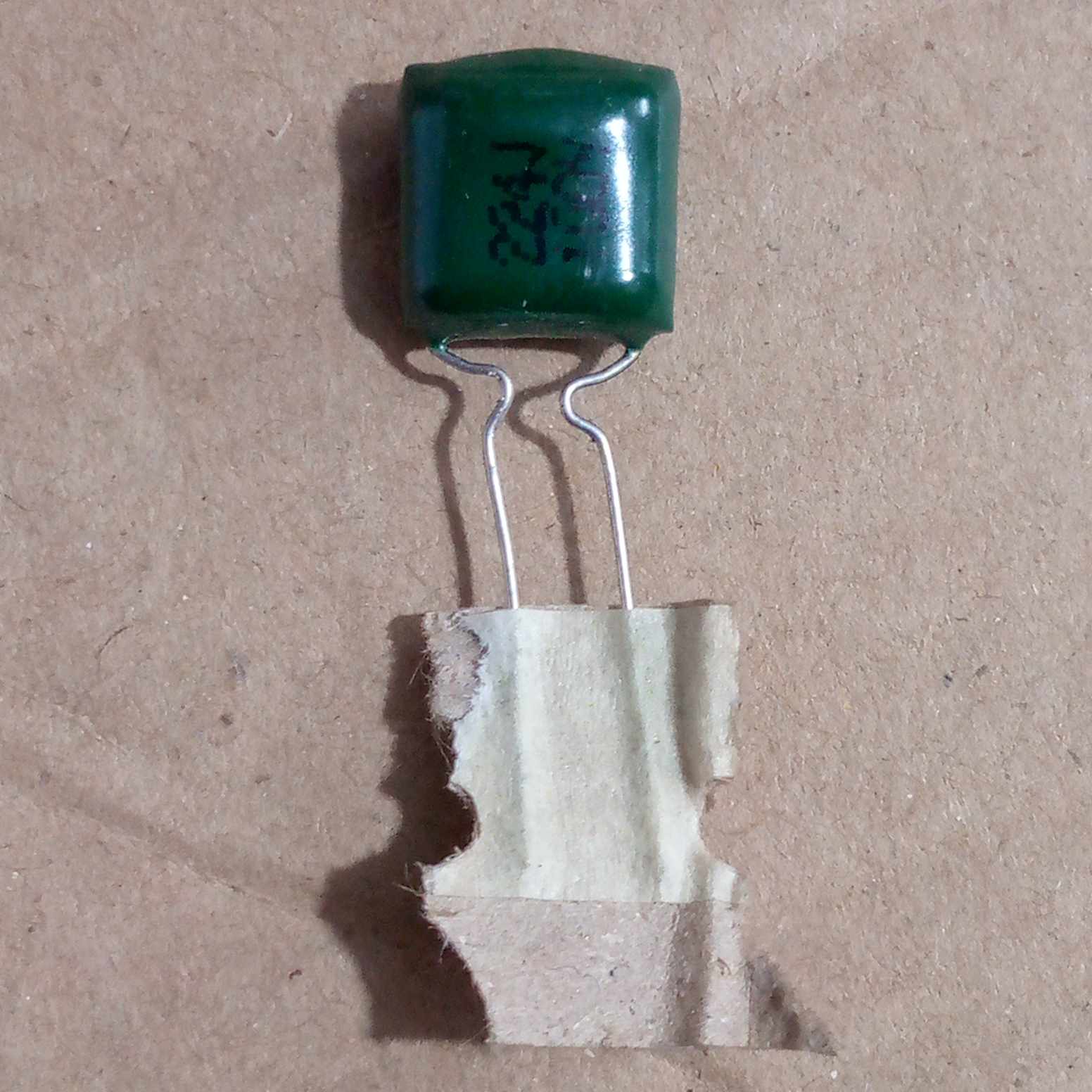 Picture of 25Pcs- MYLAR 224J 100V 220nF 0.22uF 220000pF Polyester Film Capacitor Metallized 220nF Polypropylene Capacitors 2 Pin Leads Terminals Leg