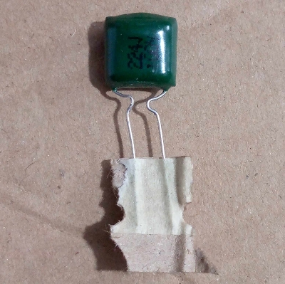 Picture of 25Pcs- MYLAR 224J 100V 220nF 0.22uF 220000pF Polyester Film Capacitor Metallized 220nF Polypropylene Capacitors 2 Pin Leads Terminals Leg