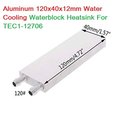 Picture of 120mm WATER BLOCK Aluminum Alloy 120x40x12mm Water Cooling Water Block Heatsink Head For Liquid Cooler Fan Cooling Radiator TEC12706 TEC1-12706 Peltier Heat Sinks DIY