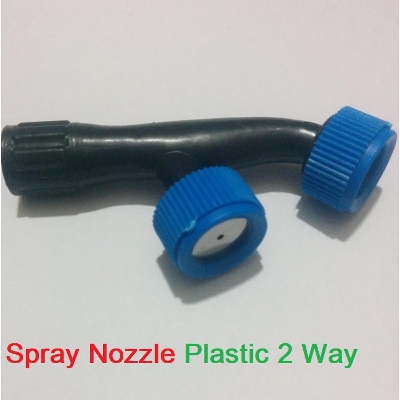 Picture of Agriculture Spray Pump Nozzle Plastic 2 Way Spray Nozzle Two Way Gardening Water Pumps 