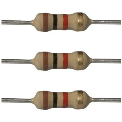 Picture of 50Pcs- 10M Ohm Resistor 5% 10M Ohm Carbon Film 10M Ohm Resistors 1/4W Resistance 0.25 Watt 5% Tolerance Fixed Resistors 2 Pin Leads