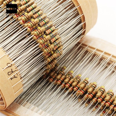 Picture of 50Pcs- 100 Ohm Resistor 5% 100 Ohm Carbon Film 100 Ohm Resistors 1/4W Resistance 0.25 Watt 5% Tolerance Fixed Resistors 2 Pin Leads